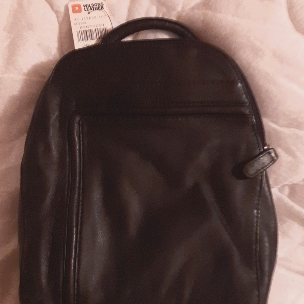 New Wilsons Leather black backpack